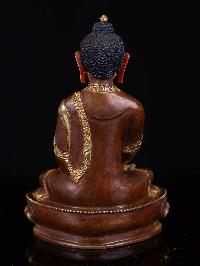 [amitabha Buddha], Buddhist Handmade Statue, [full Gold Plated], [face Painted]