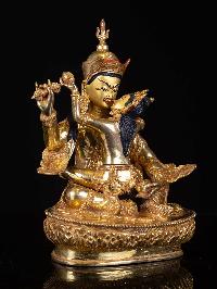 [padmasambhava Shakti], Buddhist Handmade Statue, [full Gold Plated], [face Painted]