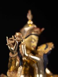 [padmasambhava Shakti], Buddhist Handmade Statue, [full Gold Plated], [face Painted]