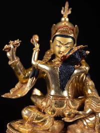 [padmasambhava Shakti], Buddhist Handmade Statue, [full Gold Plated], [face Painted]