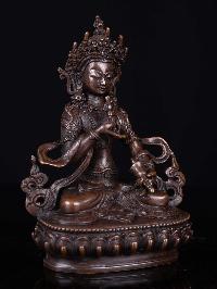 [vajrasattva], [buddhist Handmade Statue, [chocolate Oxidized]