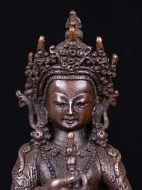 [vajrasattva], [buddhist Handmade Statue, [chocolate Oxidized]