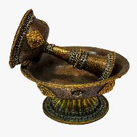 [serkyem Offering], Aka Sergem Or Sirkim, Buddhist Handmade Ritual Offering, Chocolate Oxidized