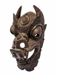 [dragon], Handmade Wooden Mask, Wall Hanging, [painted], Poplar Wood