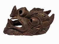 [dragon], Handmade Wooden Mask, Wall Hanging, [painted], Poplar Wood