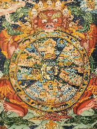 [wheel Of Life], Buddhist Traditional Painting, [hand Painted]