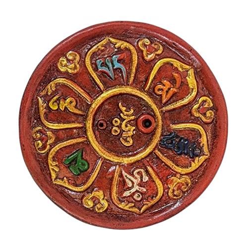 Clay Incense Burner, Painted