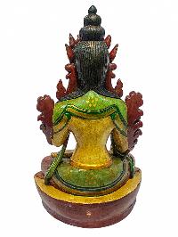 [tara], Buddhist Handmade Wooden Statue, Natural Colour Finishing