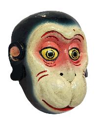 [monkey], Handmade Wooden Mask, Wall Hanging, [painted], Poplar Wood