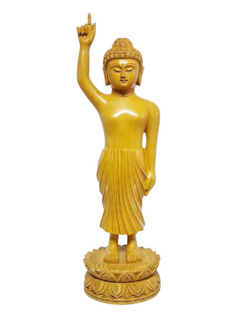 [standing Buddha], Buddhist Statue, Popular Wood