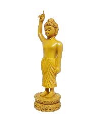 [standing Buddha], Buddhist Statue, Popular Wood