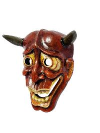 thumb2-[Onni Devil], Handmade Wooden Mask, Wall Hanging, Painted, Poplar Wood-33813