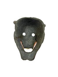 [onni Devil], Handmade Wooden Mask, Wall Hanging, Painted, Poplar Wood