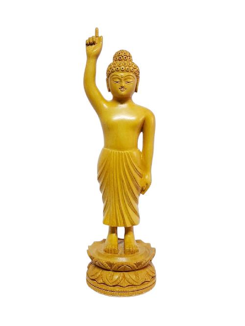 [standing Buddha], Buddhist Statue, Popular Wood