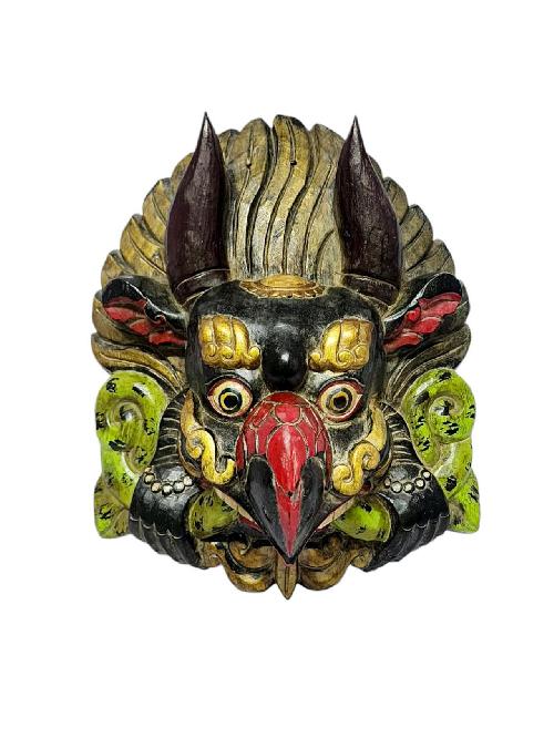 [garuda], Handmade Wooden Mask, Wall Hanging, Painted, Poplar Wood