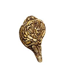 Conch Shell With [narayana, Narsingha Or Narsimha] Hand Carved