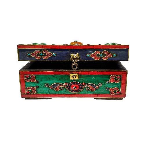 Wooden Tibetan Box-33854