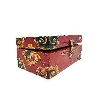 Tibetan Ritual Wooden [buddha Eye] Design  Box, Traditional Color Painted