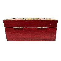 Tibetan Ritual Wooden [buddha Eye] Design  Box, Traditional Color Painted