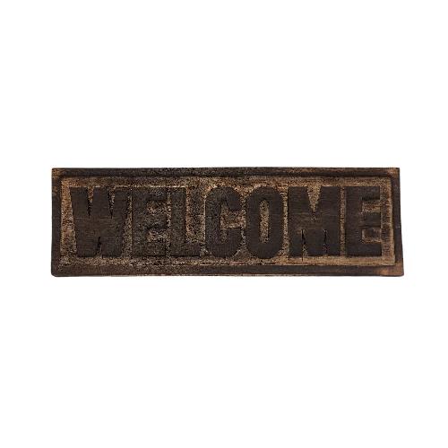 [welcome Carved], Handmade Wall Hanging