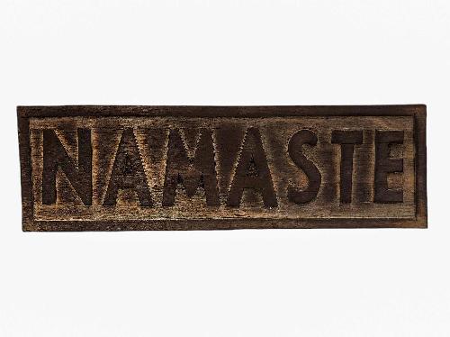 [namaste Carved], Handmade Wall Hanging