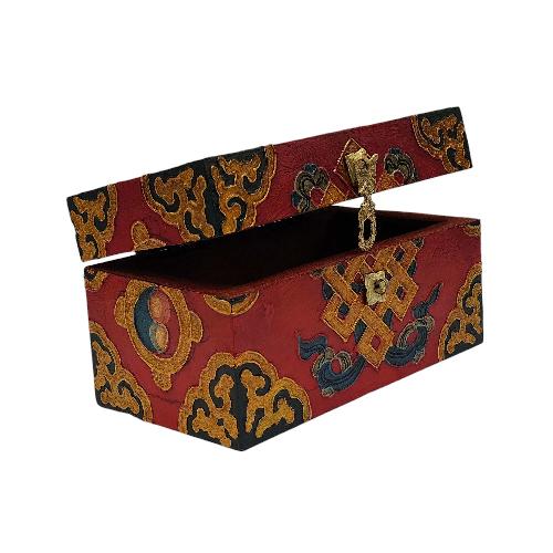 thumb2-Wooden Tibetan Box-33892