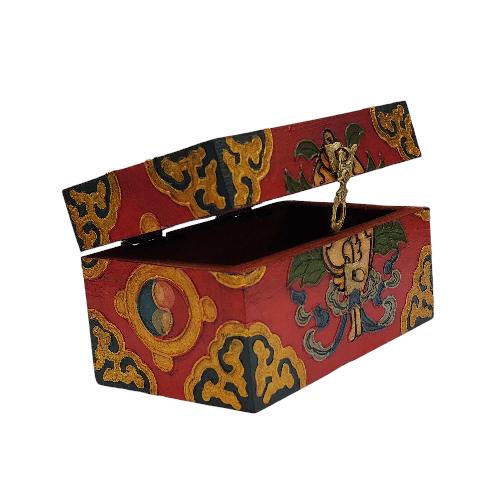 thumb2-Wooden Tibetan Box-33894