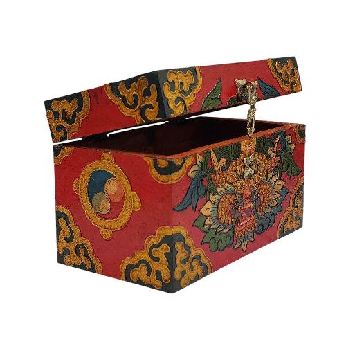 thumb2-Wooden Tibetan Box-33896