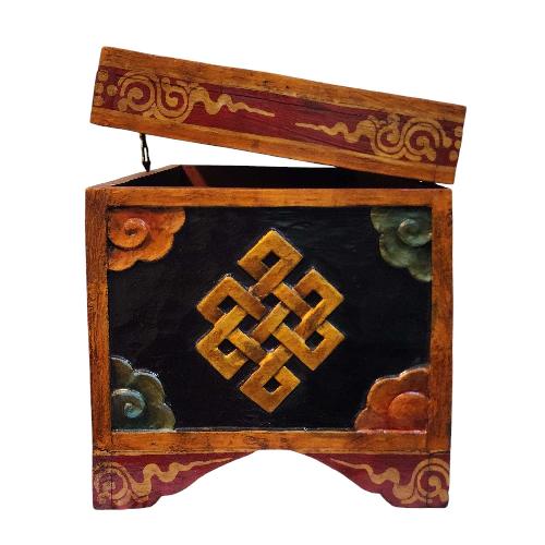 thumb3-Wooden Tibetan Box-33900