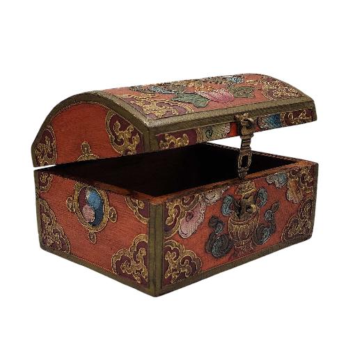 thumb2-Wooden Tibetan Box-33901