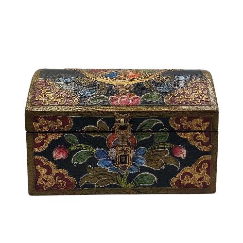 thumb1-Wooden Tibetan Box-33902