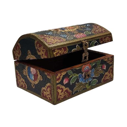 thumb2-Wooden Tibetan Box-33902