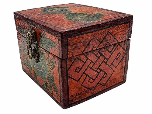 thumb2-Wooden Tibetan Box-33949