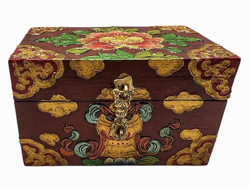 thumb1-Wooden Tibetan Box-33950