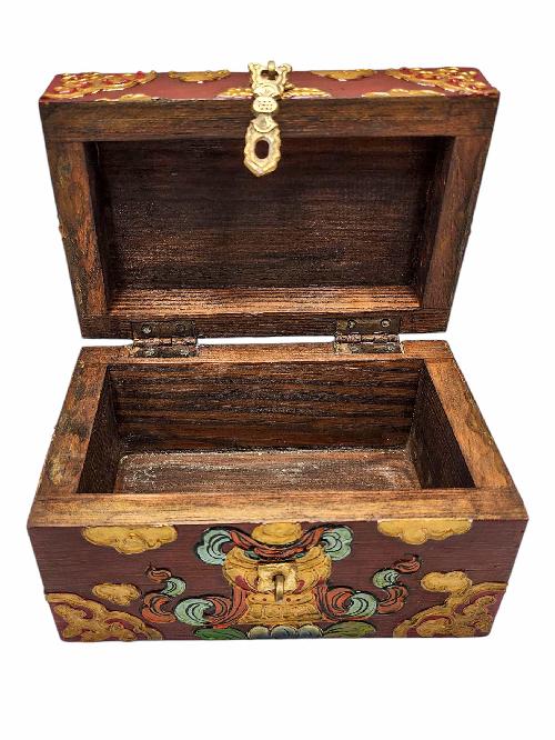 thumb4-Wooden Tibetan Box-33950