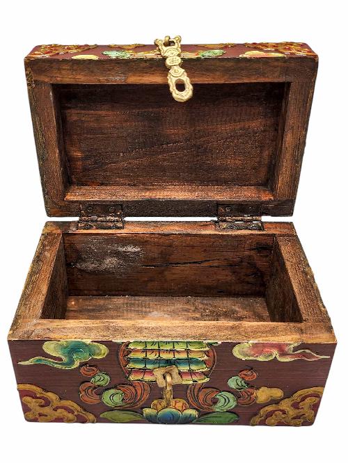 thumb4-Wooden Tibetan Box-33951