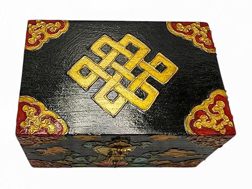 thumb2-Wooden Tibetan Box-33953