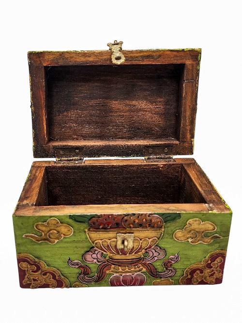 thumb4-Wooden Tibetan Box-33954