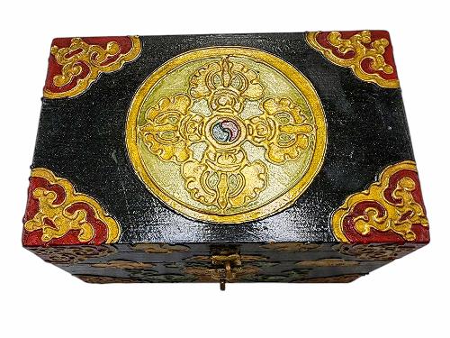 thumb2-Wooden Tibetan Box-33955