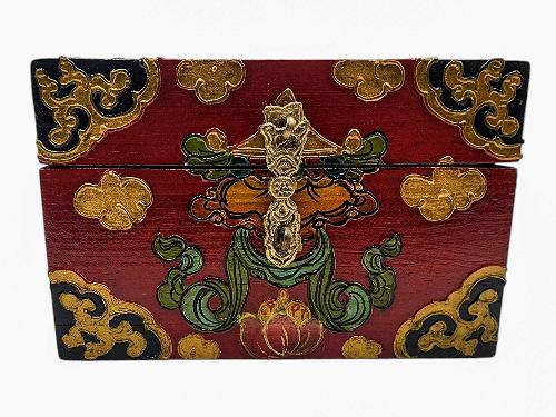 thumb1-Wooden Tibetan Box-33958