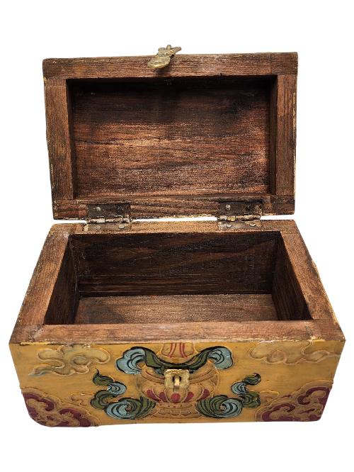 thumb4-Wooden Tibetan Box-33960