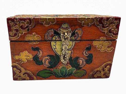 thumb1-Wooden Tibetan Box-33962