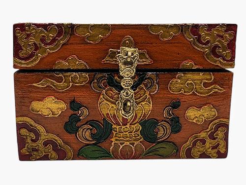 thumb1-Wooden Tibetan Box-33965