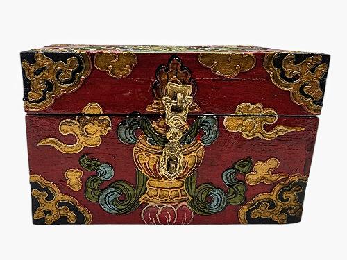 thumb1-Wooden Tibetan Box-33969