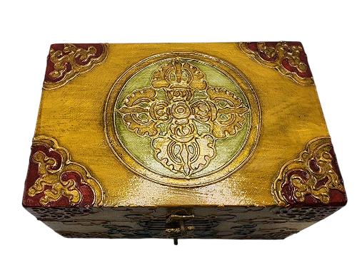 thumb2-Wooden Tibetan Box-33973