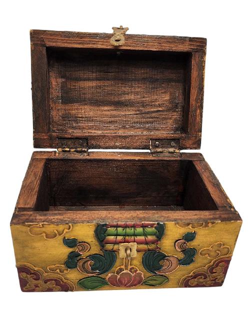 thumb4-Wooden Tibetan Box-33973