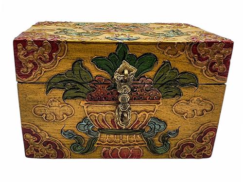 thumb1-Wooden Tibetan Box-33974