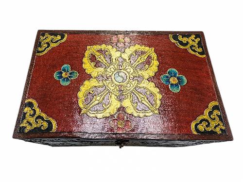 thumb2-Wooden Tibetan Box-33975