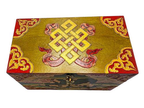 thumb2-Wooden Tibetan Box-33976