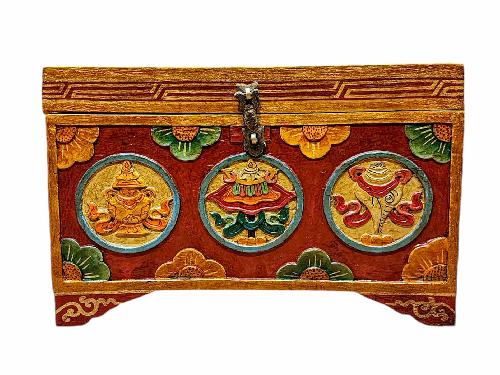 Wooden Tibetan Box-34003